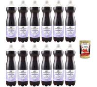 12 boissons gazeuses San Benedetto Chinotto, boisson gazeuse sans alcool, bouteille PET jetable de 1,5 l + boîte de 400 g Italian Gourmet Polpa di Pomodoro