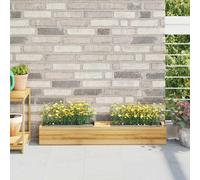 12× Boîtes à Fleurs pour Palettes Euro Gris 36x13,5x9,5cm PP Jardin vidaXL