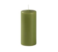 12 bougies ciero diamètre 5 cm hauteur 15 cm - Couleur vert olive - Durée 48 heures - Non parfumé - Cereria Di Giorgio