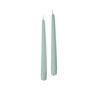 12 bougies coniques - Diamètre 2,2 cm Hauteur 30 cm - Couleur gris vert - Durée 10 heures - Standard pour chandelier - Cereria Di Giorgio