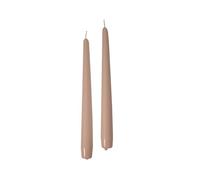 12 bougies coniques - Diamètre 2,2 cm Hauteur 30 cm - Couleur Mocha mousse - Durée 10 heures - Standard pour chandelier - Cereria Di Giorgio