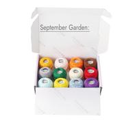 12 boules/ensemble Rhapsody arc-en-ciel couleurs taille 8 fil à broder en coton perlé 100% coton égyptien Double mercerisé artisanat Crochet Col 813