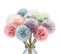 12 bouquets d'hortensias artificiels, fleurs en soie