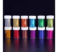 12 Bouteilles De Paillettes, Cosmétiques, Artisanat Fin, Paillettes En | Résine