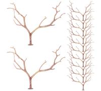 12 Branches de Cerf Artificielles, Plastique, pour Compositions DIY | Mini Branchages Antler, Décorations de Table, Balcon, Fleurs et Plantes Artificielles, Style Simple Chic
