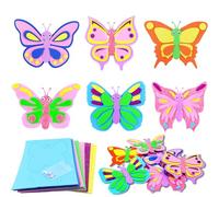 12 Bricolage Enfant Monstre Activité Manuelle Enfant Autocollant EVA Auto-adhésif Monstre Travaux Manuels Enfants Activites Manuelles pour Enfants Cadeaux d'anniversaire pour Garçons et Filles