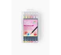 Legami – Lot 12 Feutres Pinceaux – Pointe nylon flexible, 12 couleurs pastel