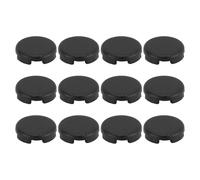 12 capuchons de remplacement pour joystick, diamètre 20,2 mm, capuchons de boutons mécaniques pour manette de jeu de, capuchons de boutons de remplacement en ABS antidérapan (Noir givré)