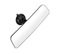 12'' Car Rear View Mirror with Suction Cup, Convex Wide Angle HD Auto Inside Rearview Mirror, Anti Glare Reduce Blind Spots, 360 Degrees Adjustable, Universal for Marine, Boat, Truck, SUV, Van