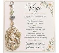 12 carte souvenir de charme de pierre de naissance du zodiaque | Porte-clés en cristal pendant 12 constellations, avec breloque en forme de cœur et message inspirant, anniversaire d'astrolog
