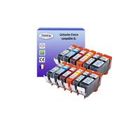 T3AZUR - 12x Cartouches compatibles avec Canon PGI525 CLI-526 XL pour Canon Pixma iP3600 iP4600 iP4700 MP540 MP550 MP560