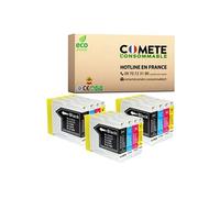 12 Cartouches compatibles LEXMARK LC970/LC1000 B3C3M3Y3 G