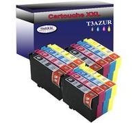 12 Cartouches Compatibles pour Epson Stylus SX435W, SX438W remplace Epson T1281 T1282 T1283 T1284 - T3AZUR G