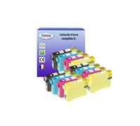 12 Cartouches Compatibles pour Epson WF3540DTWF, WF7015, WF7515, WF7525 remplace Epson T1291 T1292 T1293 T1294 -