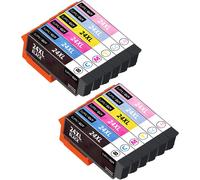 12 Cartouches D'Encre Compatible Avec Epson 24Xl/24 Xl Multipack Pour Expression Photo Xp55 Xp65 Xp750 Xp760 Xp850 Xp860 Xp950 Xp960 Xp970