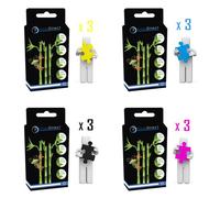 12 Cartouches d'encre générique pour Brother MFC-5490CN MFC-5890CN MFC-5895CW MFC-6490 MFC-6890CDW, Certifié ISO 9001 ISO 14001 - Visiodirect -