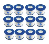 12 Cartouches Filtre Bestway Lay-Z-Spa Type VI Taille 6 58323 Réutilisables