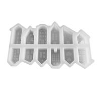 12 cavités 3D Mini Maison de Noël Moules en Silicone Faciles à Libérer et Réutilisables Moules en Résine de Noël en Silicone pour Bougie Savon DIY Fabrication Artisanat Décoration d'intérieur Blanc