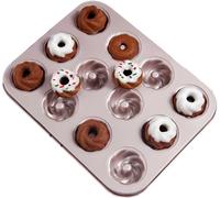 12 cavités antiadhésives, Moule à Gâteau en Spirale Pour La Fabrication De Gâteaux En Forme De Bouche, Plaque à Gâteau En Tube Cannelé Pour La Cuisson Au Four A La Maison