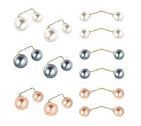 12 clips de cardigan pour vêtements, clips en tissu, anneaux d'écharpe, aiguilles à perles pour vêtements, clips de cardigan en perles, broches à perles, épingles de taille, épingles à foulards