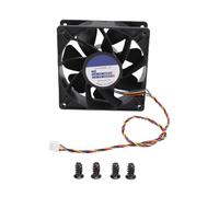 12 cm Cooling Fan 120x38 mm 6000 RPM High Airflow Brushless PWM Fan, 4 Pin FG Signal DC 12 V 2.7 A Computer Case Fan for Mini ITX PC, Camera Servers and Mining Rigs