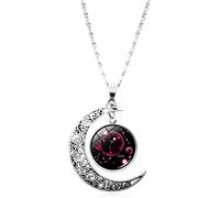 12 Collier de constellations en alliage de zinc avec pendentif en forme de lune grandit