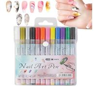 12 Color Acrylic Marker Styds - Special Drawing Painting Kit, Hook Line Tools for Crafts, lisse Ink Flow, Durable Fine Point | Fournitures de bricolage pour toile en verre en verre en