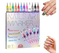12 Color Nail Art Pens Set for Painting Nails, Nail Art Pens Markers Kit for Kids Girls DIY,Gifts for Teenage Girls Trendy Stuff (1 set)