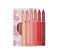 12 Color Rotating Sharpenable Matte Lipstick Pencils, Lipstick Matte, Non-stick Cup, Matte Lip Liner Pencil Set, Lasting Wear Smudge Velvety Feel Lipstick For All Skin (A)