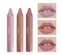12 Colors Matte Lipstick Pen, Velvet Matte Crayon Lipstick Set, Waterproof Long-Lasting Moisturizing Lipstick Crayons, Lip Liner, Non-stick Lipsticks for Women (#A)