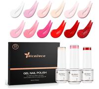 12 Colours Semi-Permanent Nail Polish Red Pastel White Pastel Pink Valentine' s Day Series Nail Polish UV LED So VERNIS A ONGLES