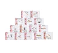 12 Combo Bindi Packs All in One- Multicolored Face Jewels Bindi Stickers Indian Forehead Tika