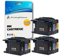 12 Compatibles LC1280XL Cartouches d'encre pour Brother MFC-J5910DW MFC-J6510DW MFC-J6710D MFC-J6710DW MFC-J6910DW - Noir/Cyan/Magenta/Jaune, Grande Capacité