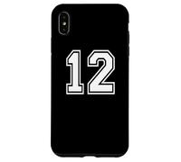 12. Conception Graphique des Sports d'équipe numéro 12, Correspondance Entre Les équipes et Les universités Coque pour iPhone XS Max