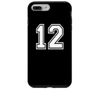 12. Conception Graphique des Sports d'équipe numéro 12, Correspondance Entre Les équipes et Les universités Coque pour iPhone 7 Plus/8 Plus