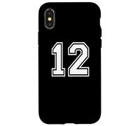 12. Conception Graphique des Sports d'équipe numéro 12, Correspondance Entre Les équipes et Les universités Coque pour iPhone X/XS