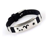 12 Constellation Couple Bracelet, Retro Punk Mens Womens 12 Constellation Signe Du Zodiaque Bracelet, Bracelet De Mode, Constellation Du Zodiaque Horoscope Astrologie Céleste Bijoux - Femmes Hommes