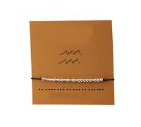 12 Constellation Sign Counple Bracelets à code Morse en carton Je t'aime Bracelet de perles pour bijoux pour hommes avec pendentifs pour femmesTraitement séduisant