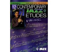 12 Contemporary Jazz Etudes: C Instruments (Flute, Guitar, Vibes, Violin), Book & CD by unknown(2004-12-01)