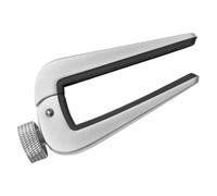 12 Cordes Capodastre de Guitare Argenté Réglable pour 6 et 12 | Alliage de Zinc et Métal, Grip Stable Tension à Molette, pour Cours et Pratique à Maison
