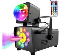 12 couleurs 500Watt machine à fumée avec télécommande 9 lumières LED machine à fumée effet de scène pour DJ Disco Noël Party
