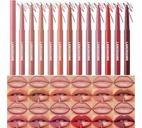 12 couleurs de crayon à lèvres mat, Set de crayons à lèvres mat, crayon à lèvres de haute qualité, imperméable à l'eau, l set de crayons à lèvres mats de haute qualité