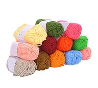 12 couleurs de fil de coton au lait, fil à tricoter en coton doux et chaud pour bébé, fil de coton au crochet, fil de laine à tricoter, besoin de tisser des écharpes, châles,