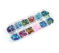 12 couleurs de flocons caméléons à paillettes colorées pour gobelet, loisirs créatifs