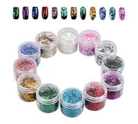 12 couleurs de paillettes pour le visage, maquillage pour le visage, paillettes de carnaval, ensemble de poudre de paillettes pour ongles, fard à paupières bricolage, mascarade