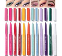 12 Couleurs Ensemble D'eye-Liner,Eyeliner Étanche,Couleurs Crayon Eye-Liner, Paupières Crayons À Sourcils Stylo Cosmétique Kit De Kit De Maquillage#006