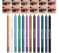 12 Couleurs Ensemble D'eye-Liner,Eyeliner Étanche,Couleurs Crayon Eye-Liner, Paupières Crayons À Sourcils Stylo Cosmétique Kit De Kit De Maquillage