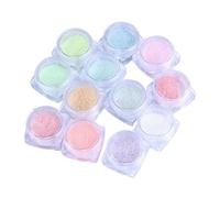 12 Couleurs/Ensemble Glaçage Confiserie Couleur Poudre Nail Art Décoration