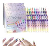 12 couleurs Nail Art Stylos Set - N / Ail Stylos polonais séché rapide pour la peinture et la conception. Na/Il Markers & Outils de conception pour Na/Il Art, Nai/L Art Supplies (3)