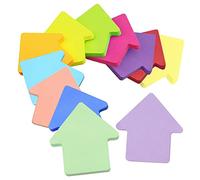 12 couleurs - Notes adhésives colorées - Notes adhésives - Feuilles colorées - Bloc-notes super collants - Pour bureau, maison, école réunion (flèche+600 feuilles+70 x 70 mm)